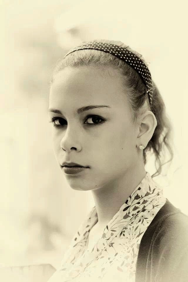 Monochrome close-up portrait